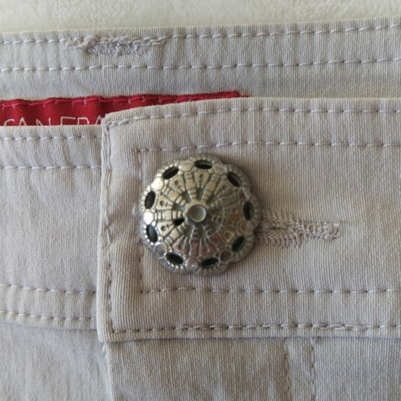 Stretch Western Pleated Silver Accent Gray Skirt - Picture 10 of 12